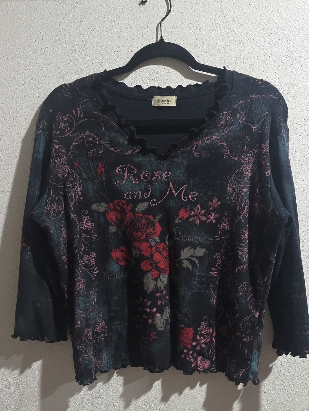 Cactus Y2K Rose  Cotton T-Shirt